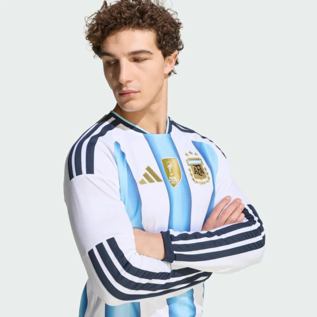 adidas Trikots<· Langärmeliges Heimtrikot Argentina 26 White / Icey Blue / Light Blue