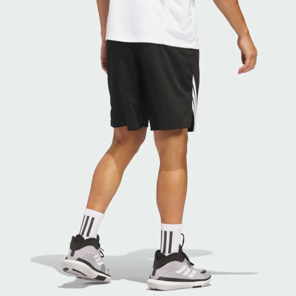 adidas Basketball|Basketball<· Legends 3-Streifen Basketball Shorts Black / White