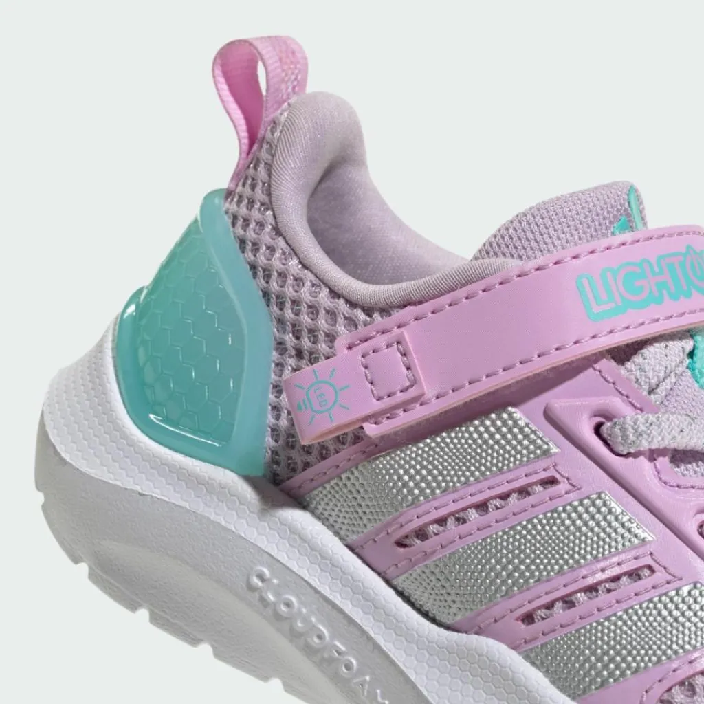 adidas Sneaker<· LIGHTORAMA RUNNER KIDS SCHUH Ice Lavender / Silver Metallic / Flash Aqua