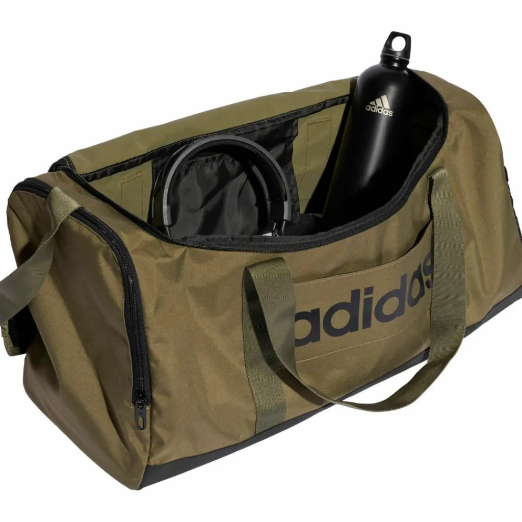 adidas Sporttaschen<· LINEAR DUFFEL olive strata-black