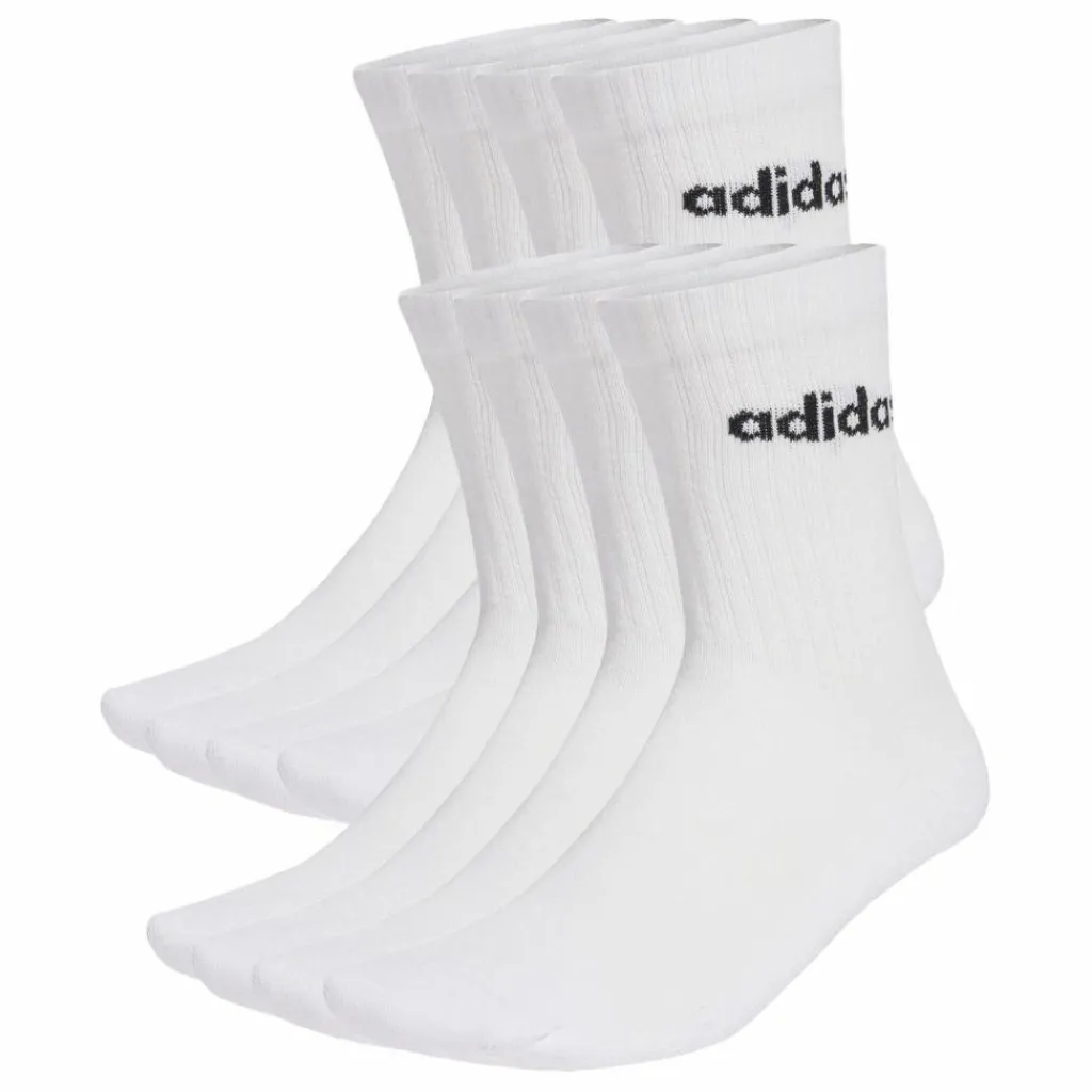 adidas Socken|Socken<· LINEAR GEPOLSTERTE CREW SOCKEN 10 PARA White / Black
