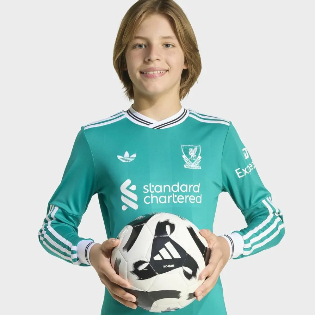 adidas Trikots<· Liverpool FC 25/26 Long Sleeve Kids Sea Green