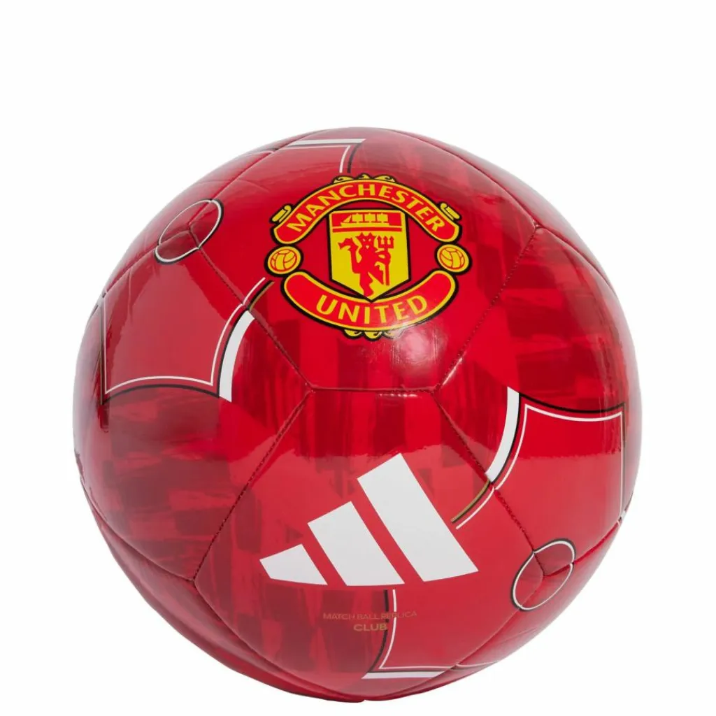 adidas Bälle<· Manchester United Home Club Ball Mufc Red / Active Maroon / Black