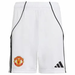 adidas Shorts<· Manchester United 25/26 Kids Heimshorts White