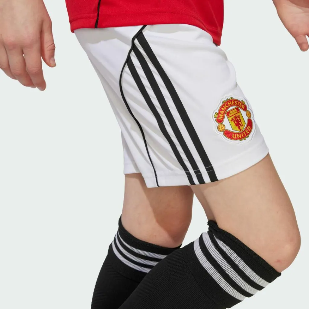 adidas Shorts<· Manchester United 25/26 Kids Heimshorts White