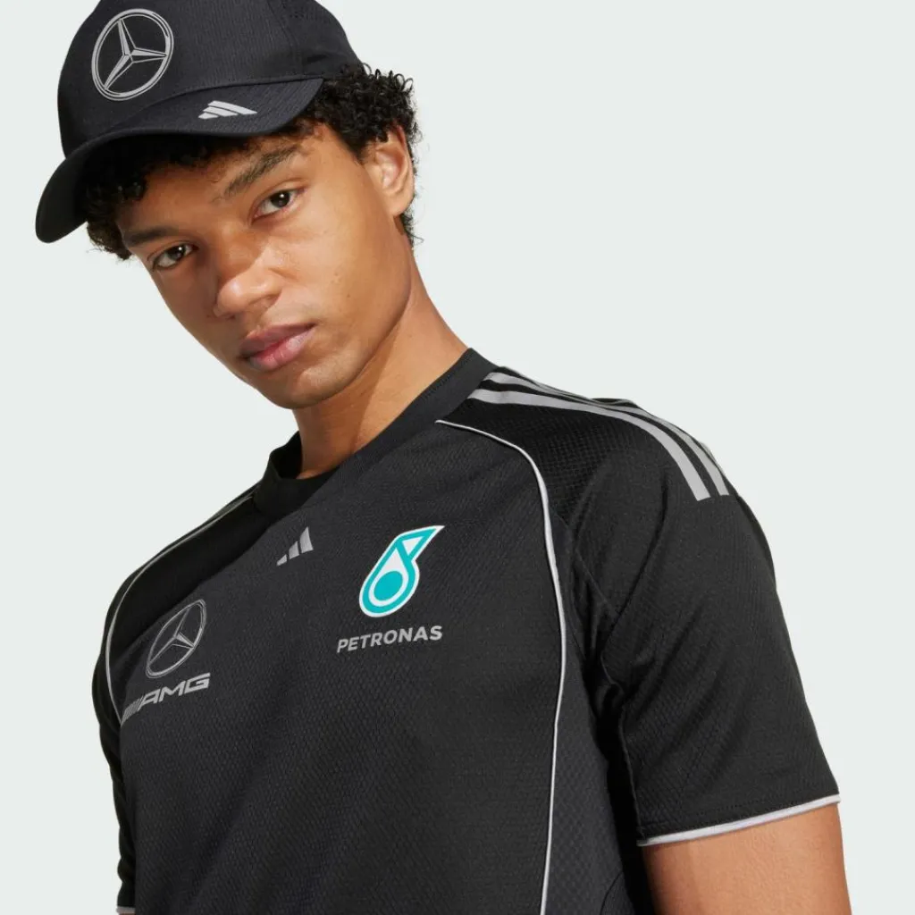 adidas Tops & Tanks<· MERCEDES - AMG PETRONAS FORMULA ONE Black / Reflective Silver