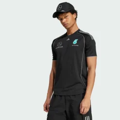 adidas Tops & Tanks<· MERCEDES - AMG PETRONAS FORMULA ONE Black / Reflective Silver