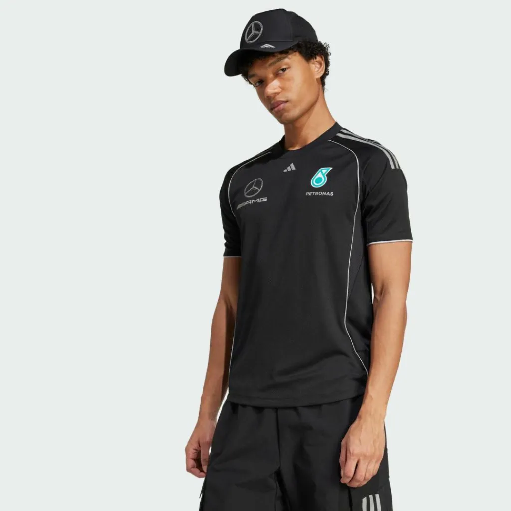 adidas Tops & Tanks<· MERCEDES - AMG PETRONAS FORMULA ONE Black / Reflective Silver