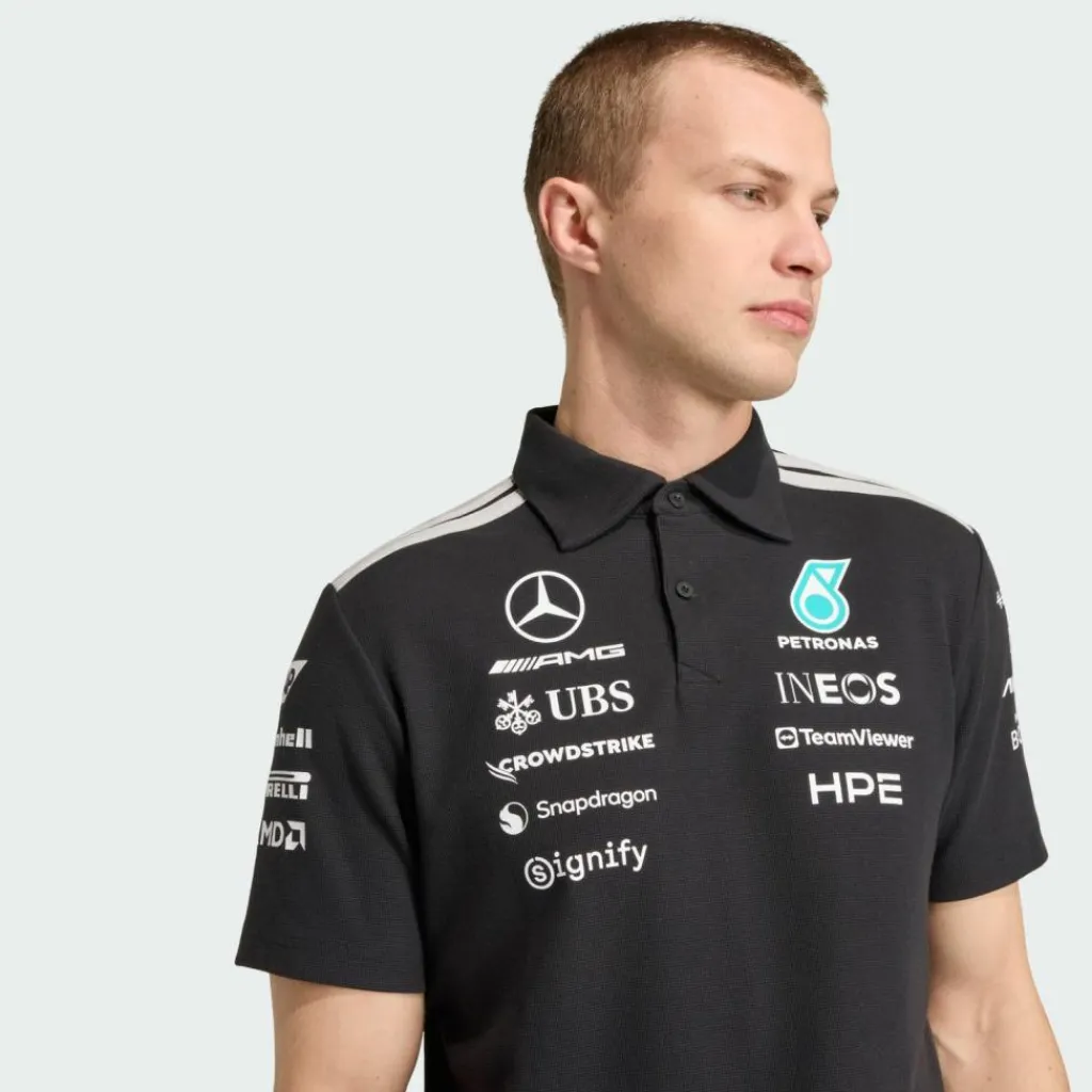 adidas Tops & Tanks<· MERCEDES - AMG PETRONAS FORMULA 1 TEAM Black