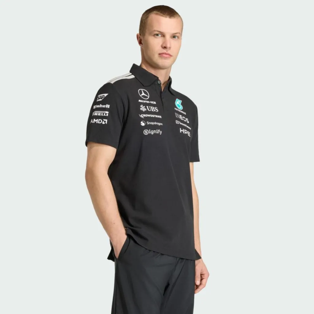 adidas Tops & Tanks<· MERCEDES - AMG PETRONAS FORMULA 1 TEAM Black