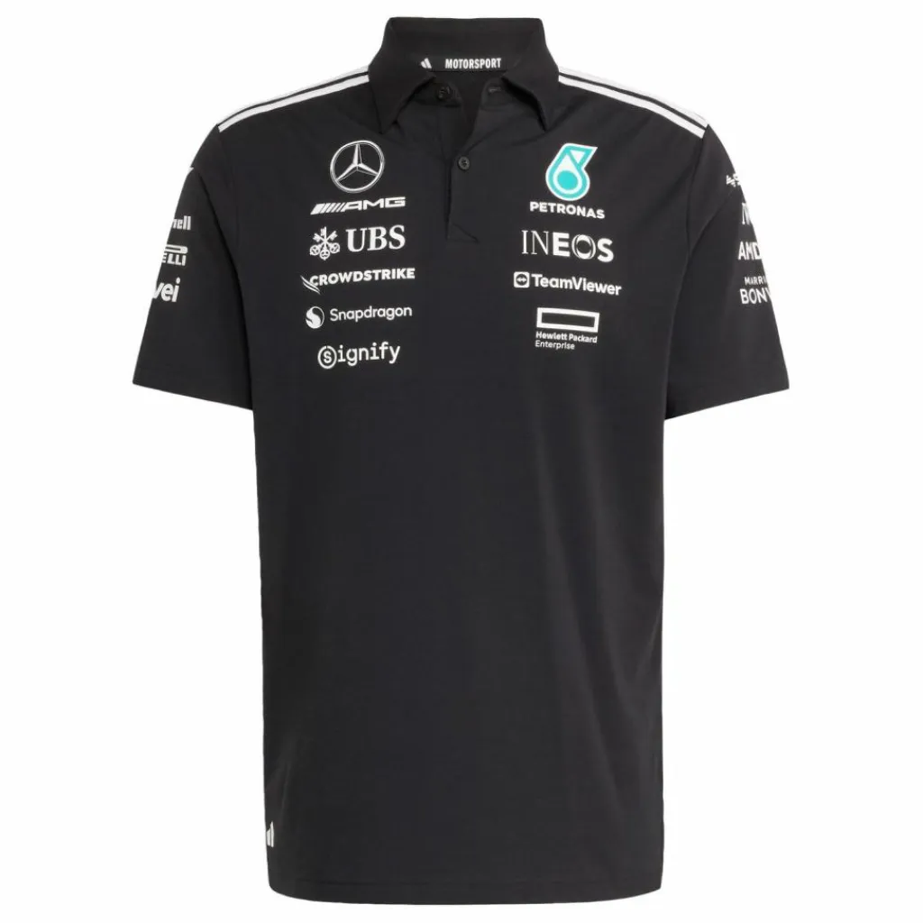 adidas Tops & Tanks<· MERCEDES - AMG PETRONAS FORMULA ONE Black / White