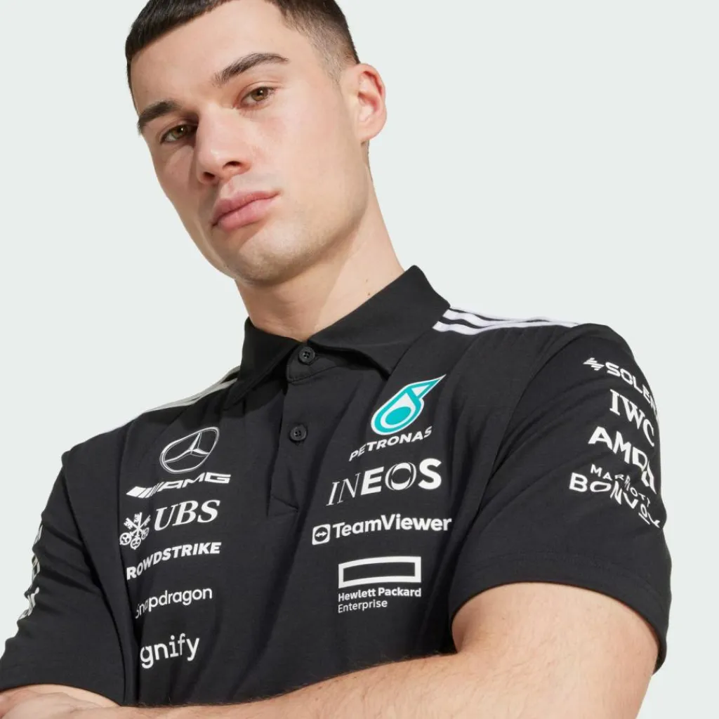 adidas Tops & Tanks<· MERCEDES - AMG PETRONAS FORMULA ONE Black / White