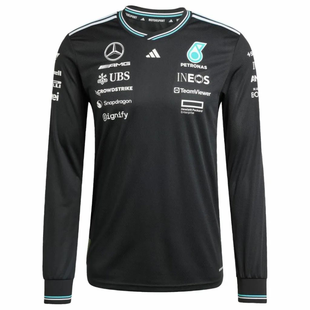 adidas Tops & Tanks<· MERCEDES - AMG PETRONAS FORMULA ONE Black / White