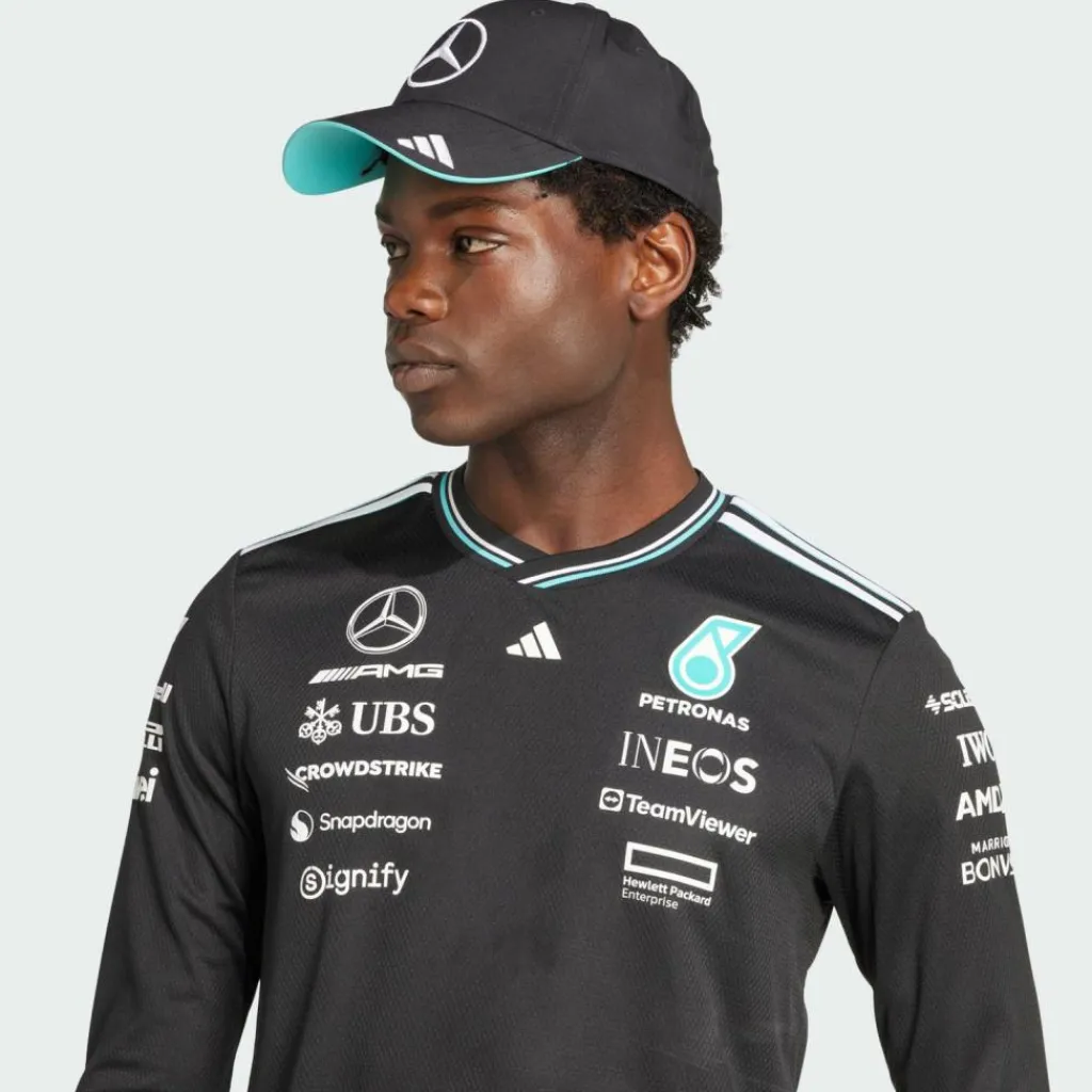 adidas Tops & Tanks<· MERCEDES - AMG PETRONAS FORMULA ONE Black / White