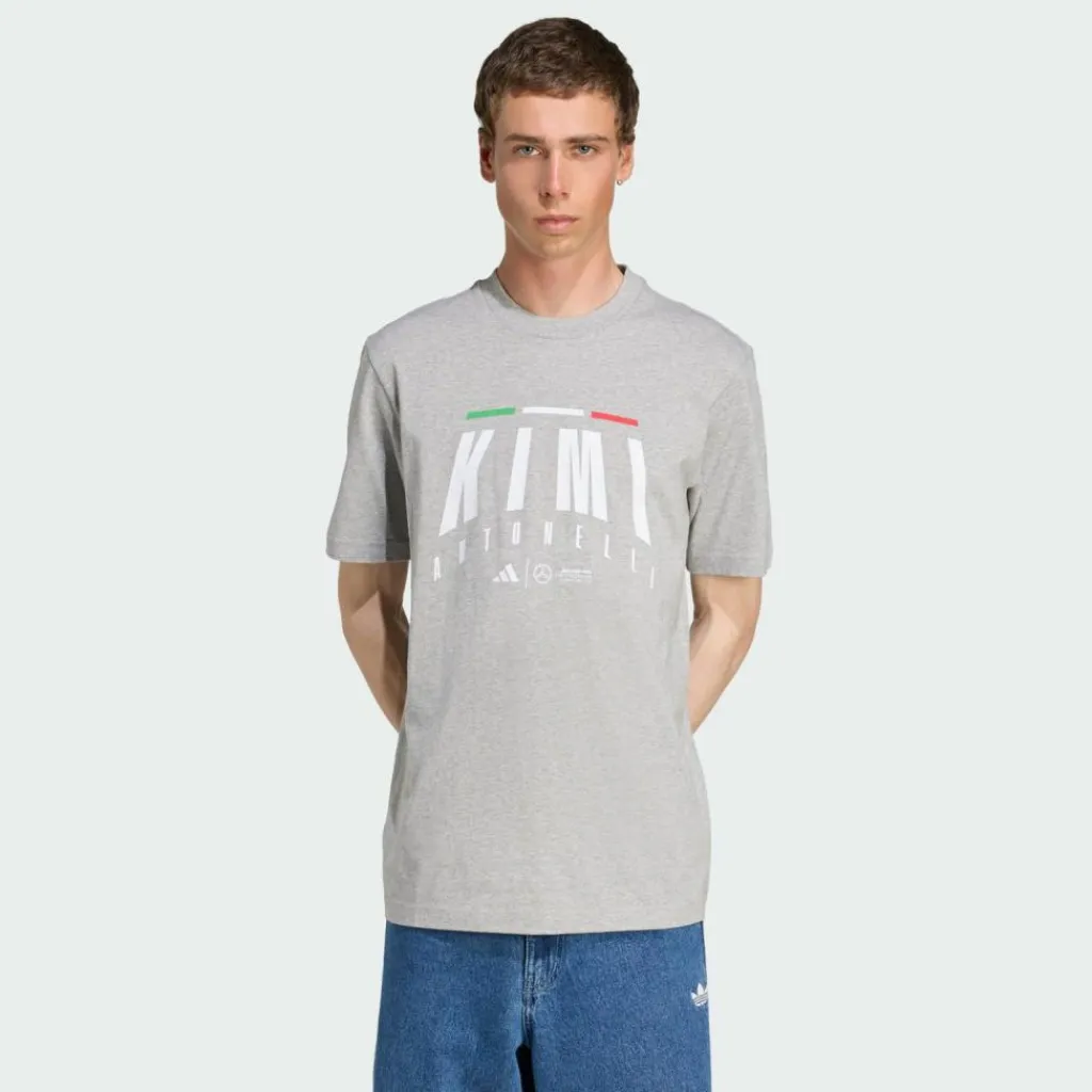 adidas Tops & Tanks<· Mercedes - AMG Petronas Formula One Medium Grey Heather