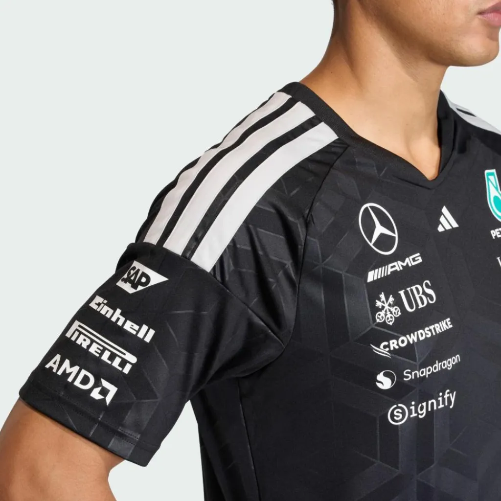 adidas Tops & Tanks<· MERCEDES - AMG PETRONAS FORMULA 1 TEAM Black