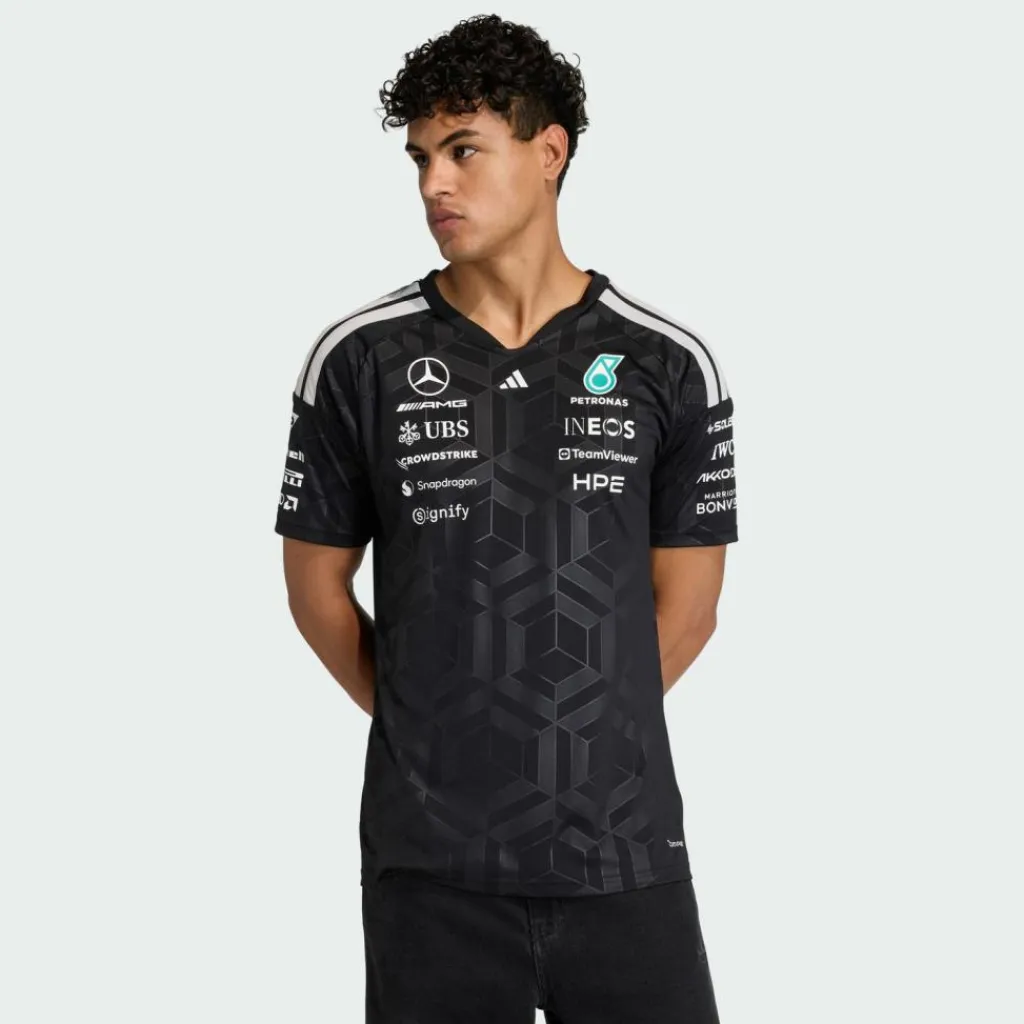adidas Tops & Tanks<· MERCEDES - AMG PETRONAS FORMULA 1 TEAM Black