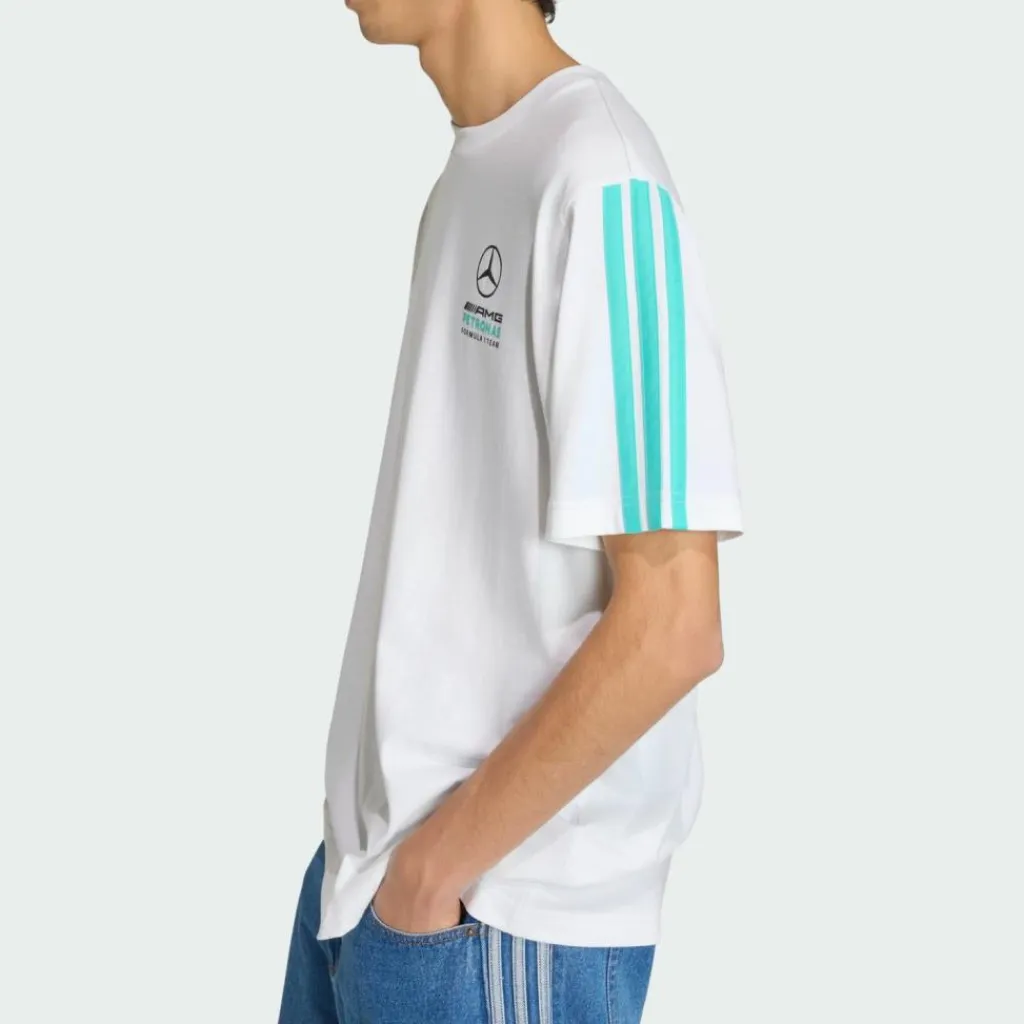 adidas Tops & Tanks<· MERCEDES-AMG PETRONAS FORMULA 1 TEAM White / Semi Mint Rush