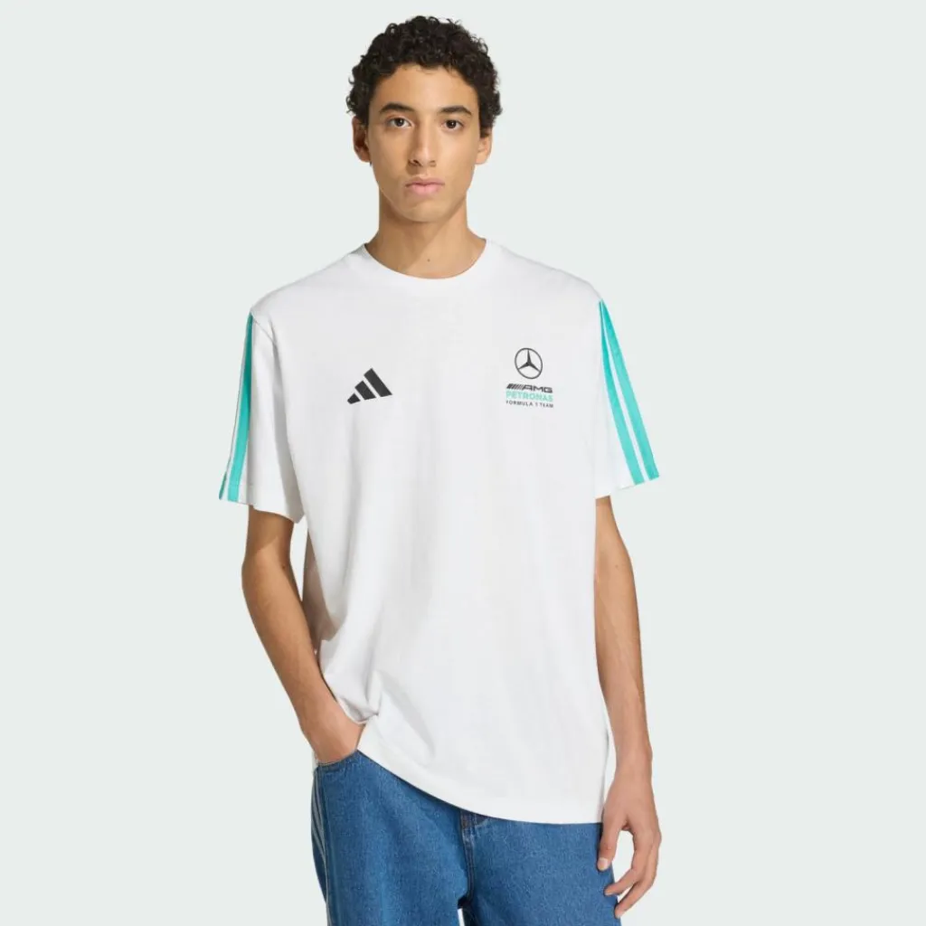 adidas Tops & Tanks<· MERCEDES-AMG PETRONAS FORMULA 1 TEAM White / Semi Mint Rush