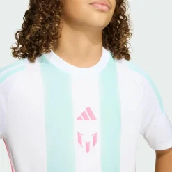 adidas Trikots<· Messi Kids Trainingstrikot White / Semi Flash Aqua