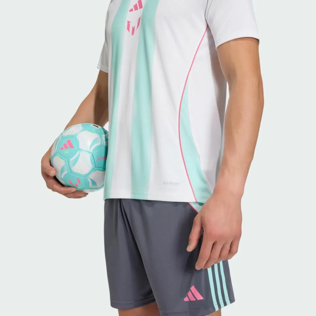 adidas Trikots<· Messi Trainingstrikot White / Semi Flash Aqua