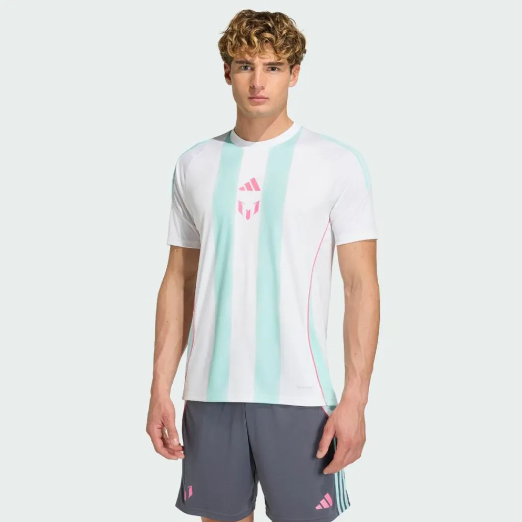 adidas Trikots<· Messi Trainingstrikot White / Semi Flash Aqua
