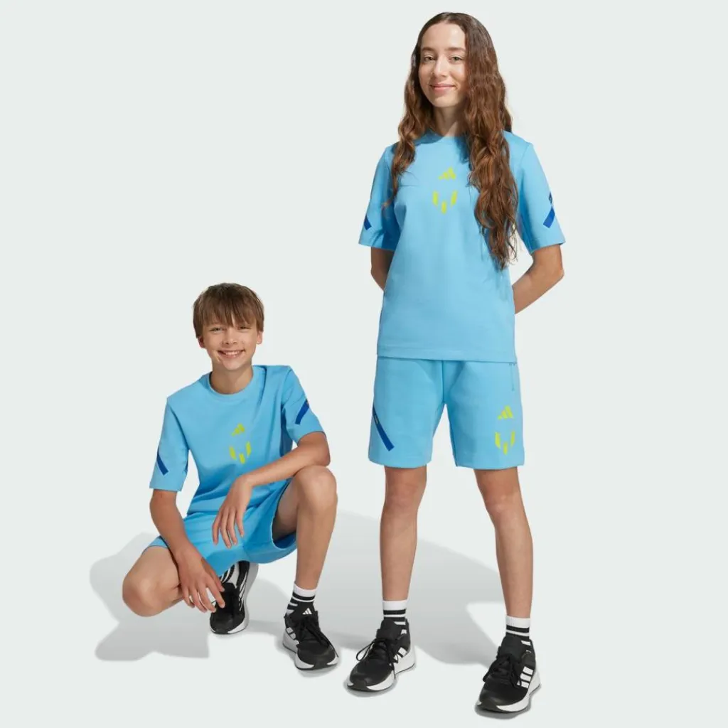adidas Shorts<· MESSI ZNE SHORTS FÜR KINDER Semi Blue Burst / Semi Solar Yellow