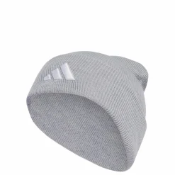 adidas Skateboarding<· New Logo Beanie Cuff Light Grey Heather / White