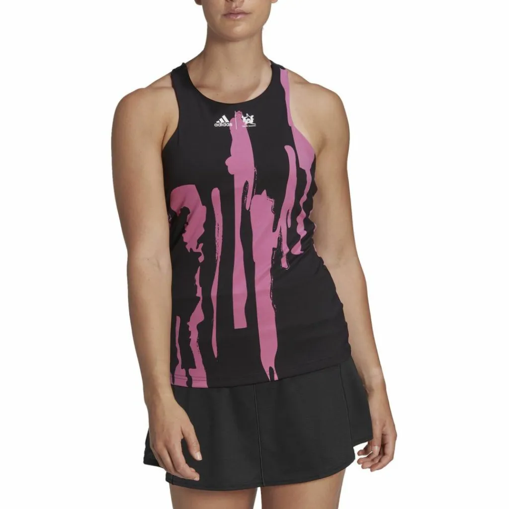 adidas Tennis|Tops & Tanks<· NewYork Thebe Magugu black-semi pulse lilac