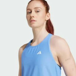 adidas Tops & Tanks<· Own the Run Tanktop Blue Fusion