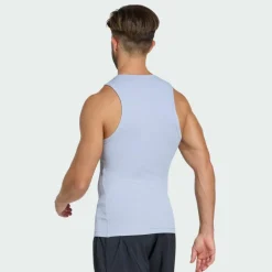 adidas Tops & Tanks<· POWER ESSENTIALS WORKOUT RIB TANKTOP Halo Silver