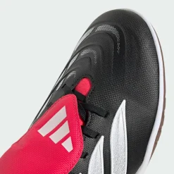 adidas Fußballschuhe|Hallenschuhe<· PREDATOR CLUB Sala Fold-Over Tongue Core Black / Cloud White / Lucid Red