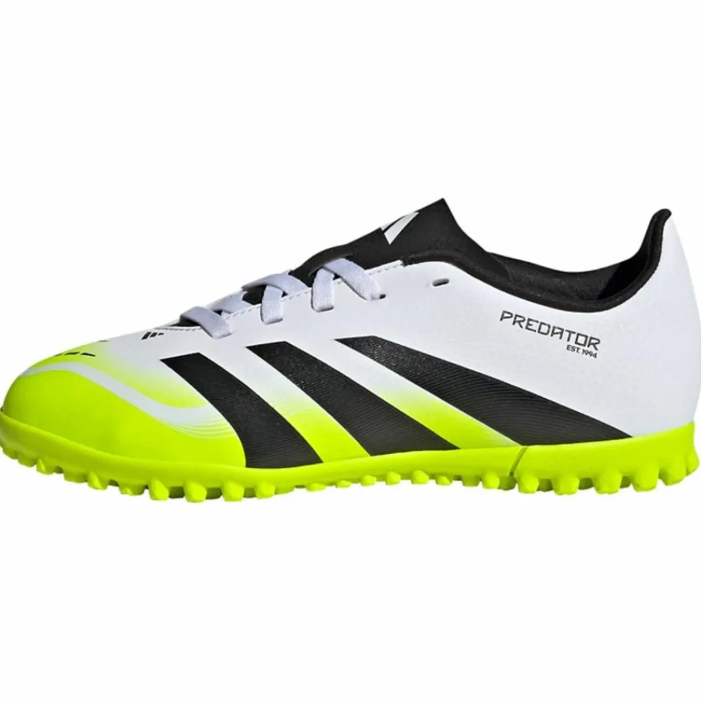 adidas Fußballschuhe<· Predator Club Kids Fußballschuh, Cloud White / Core Black / Lucid Lemon