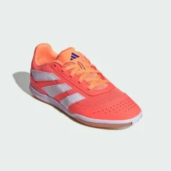 adidas Fußballschuhe<· Predator Club Sala Kids Fußballschuh, Signal Coral / Cloud White / Beam Orange