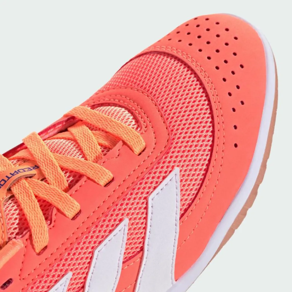 adidas Fußballschuhe<· Predator Club Sala Kids Fußballschuh, Signal Coral / Cloud White / Beam Orange