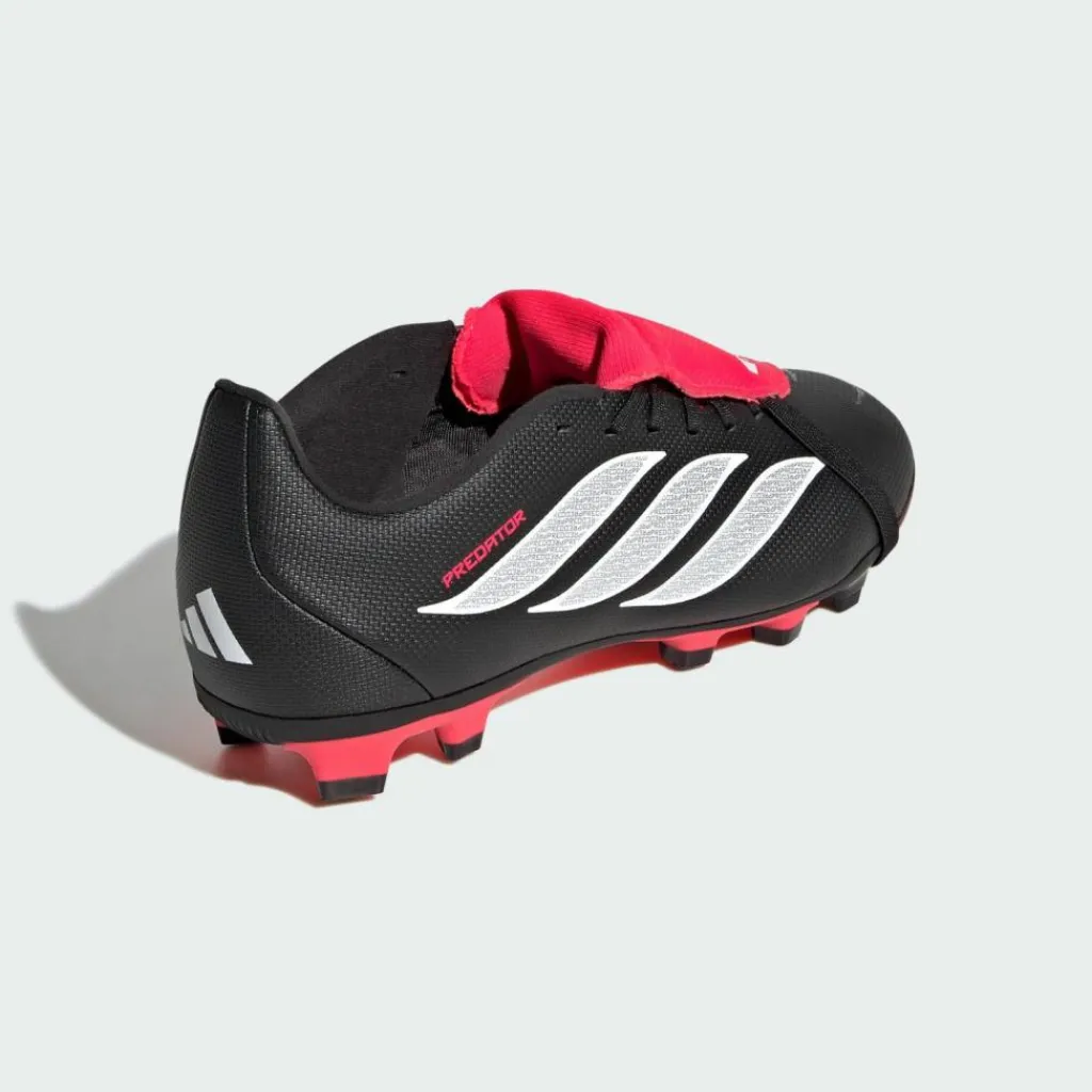 adidas Fußballschuhe<· PREDATOR CLUB Fold-Over Tongue Firm Core Black / Cloud White / Lucid Red