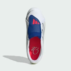 adidas Fußballschuhe<· PREDATOR CLUB Fold-Over Tongue Firm Cloud White / Zero Metalic / Royal Blue