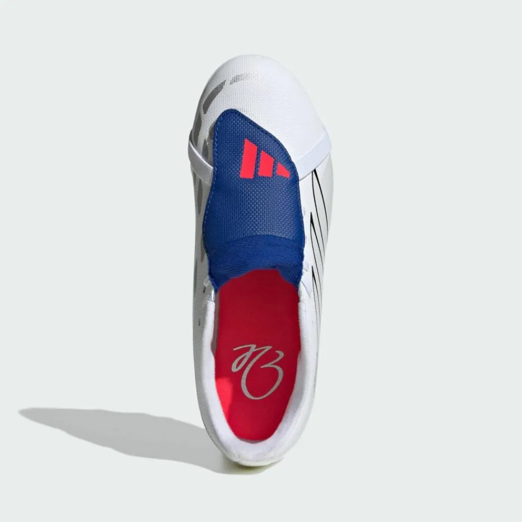 adidas Fußballschuhe<· PREDATOR CLUB Fold-Over Tongue Firm Cloud White / Zero Metalic / Royal Blue