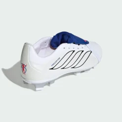 adidas Fußballschuhe<· PREDATOR CLUB Fold-Over Tongue Firm Cloud White / Zero Metalic / Royal Blue