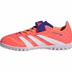 adidas Fußballschuhe<· Predator Club Kids Fußballschuh, Signal Coral / Cloud White / Beam Orange