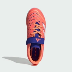 adidas Fußballschuhe<· Predator Club Kids Fußballschuh, Signal Coral / Cloud White / Beam Orange