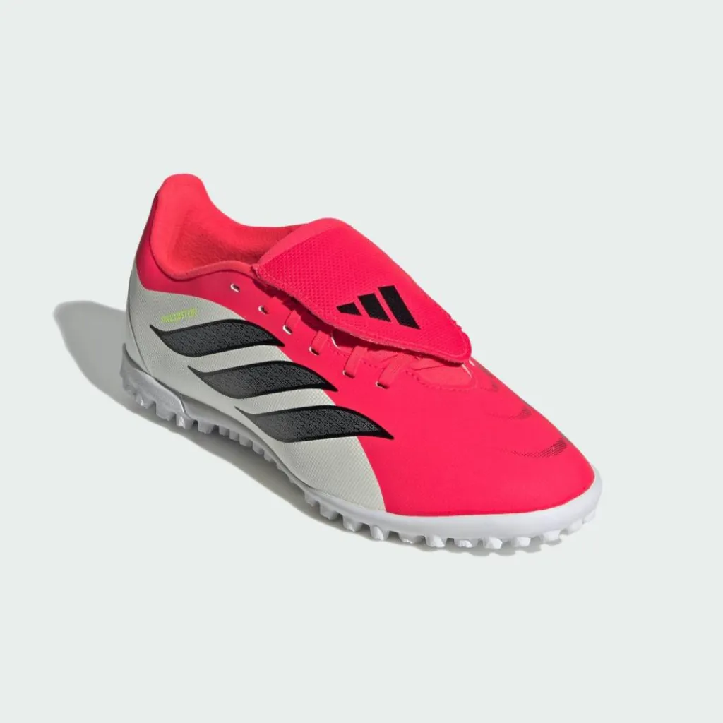 adidas Fußballschuhe<· PREDATOR CLUB Fold-Over Tongue Turf Lucid Red / Core Black / Cloud White