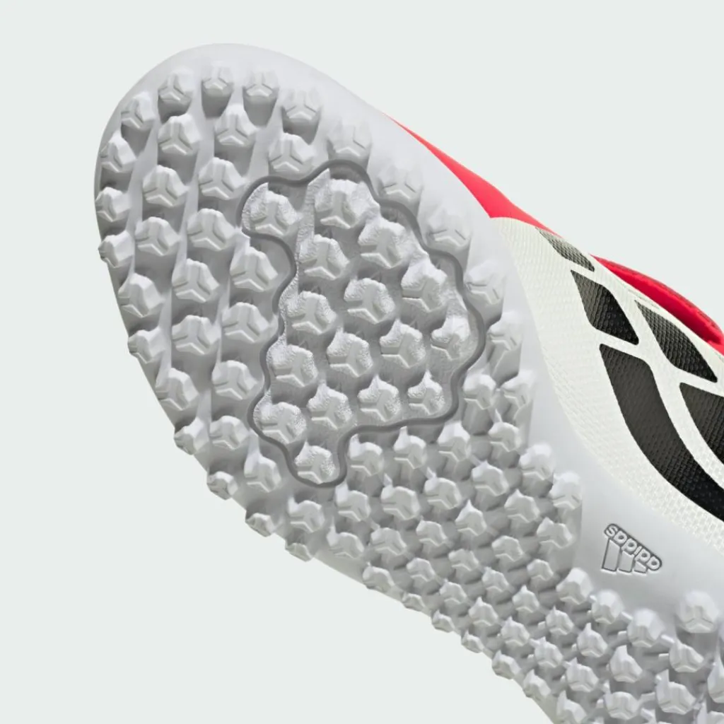 adidas Fußballschuhe<· PREDATOR CLUB Fold-Over Tongue Turf Lucid Red / Core Black / Cloud White
