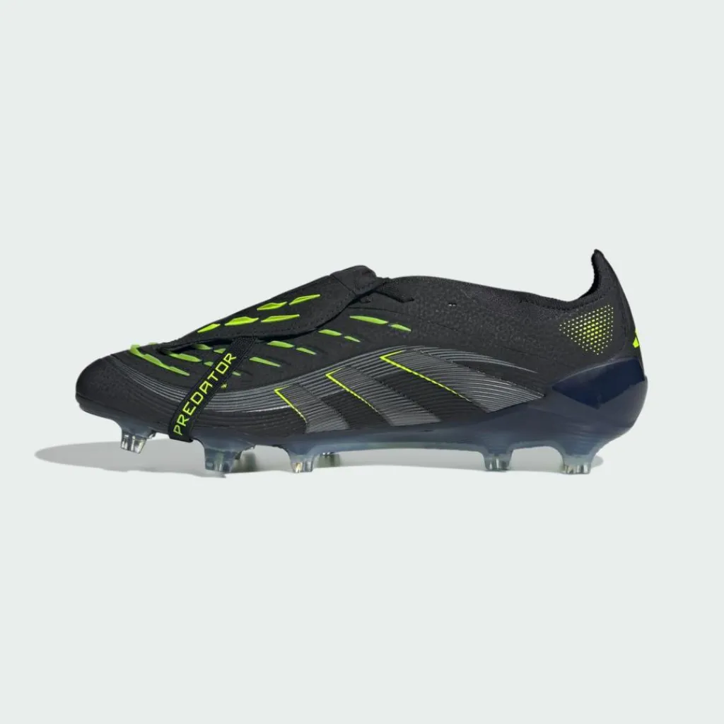 adidas Fußball|Fußballschuhe<· Predator Elite umschlagbare Zunge feste Core Black / Carbon / Lucid Lemon