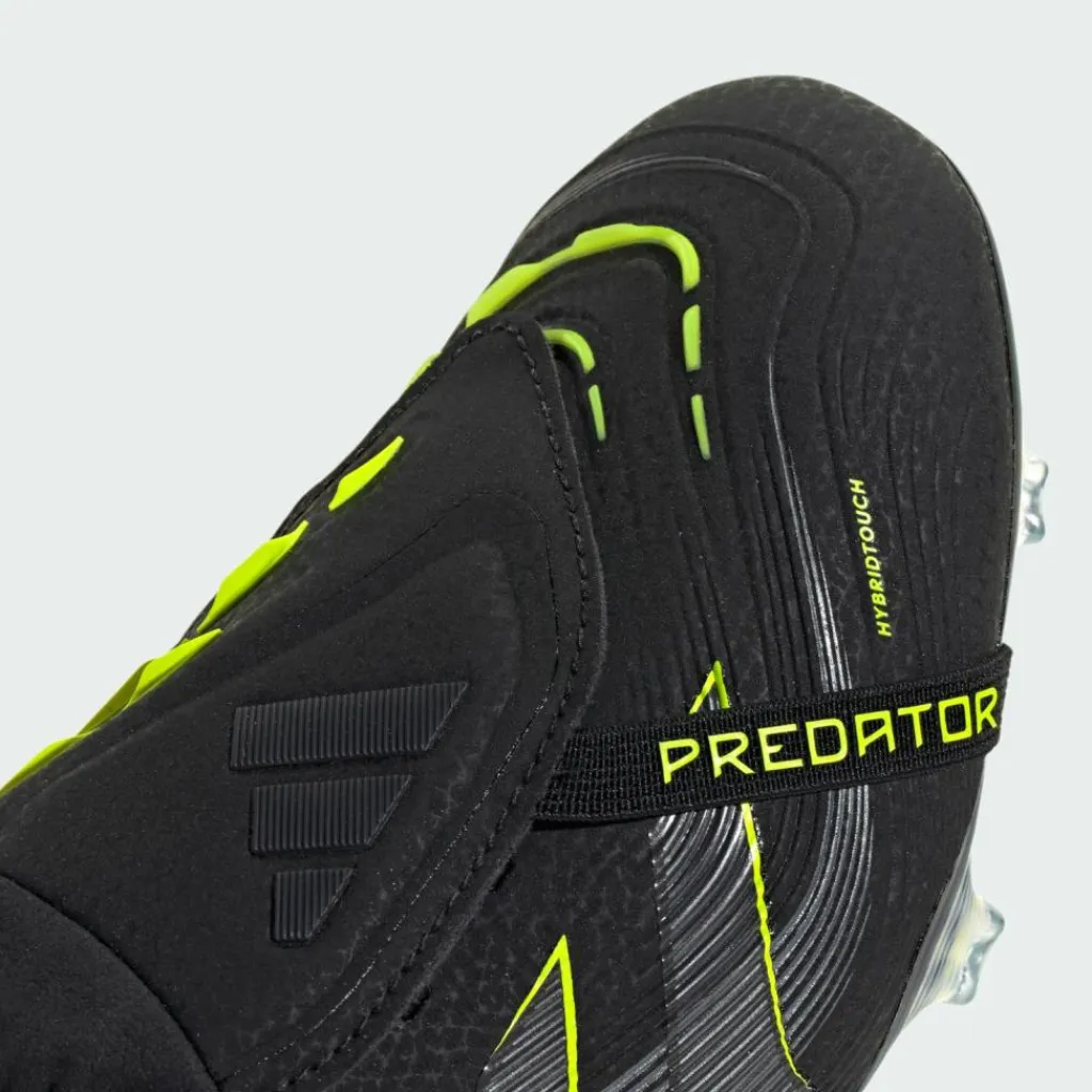 adidas Fußball|Fußballschuhe<· Predator Elite umschlagbare Zunge feste Core Black / Carbon / Lucid Lemon
