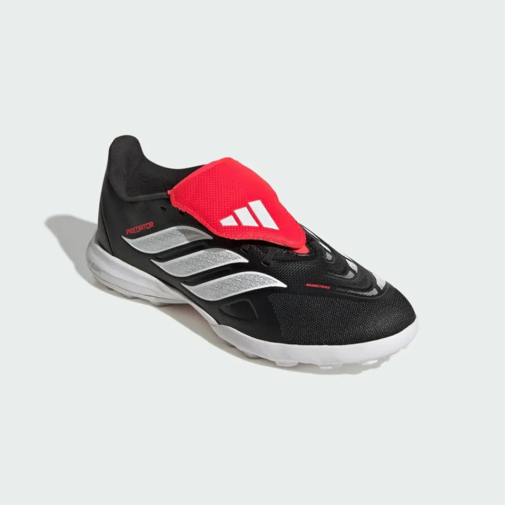 adidas Fußballschuhe<· PREDATOR LEAGUE Fold-Over Tongue Turf Core Black / Cloud White / Lucid Red