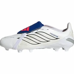 adidas Fußball|Fußballschuhe<· PREDATOR LEAGUE Fold-Over Tongue Firm Cloud White / Zero Metalic / Royal Blue