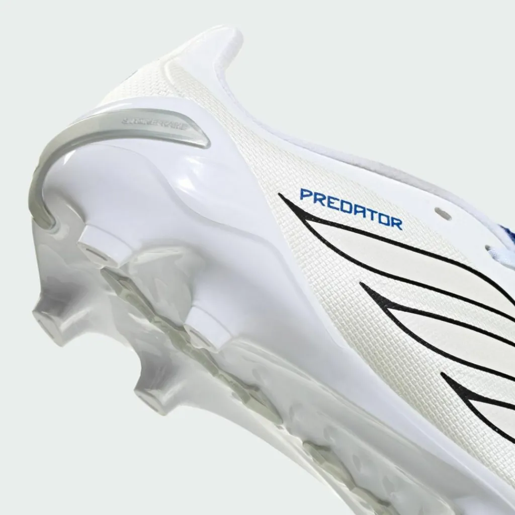 adidas Fußball|Fußballschuhe<· PREDATOR LEAGUE Fold-Over Tongue Firm Cloud White / Zero Metalic / Royal Blue