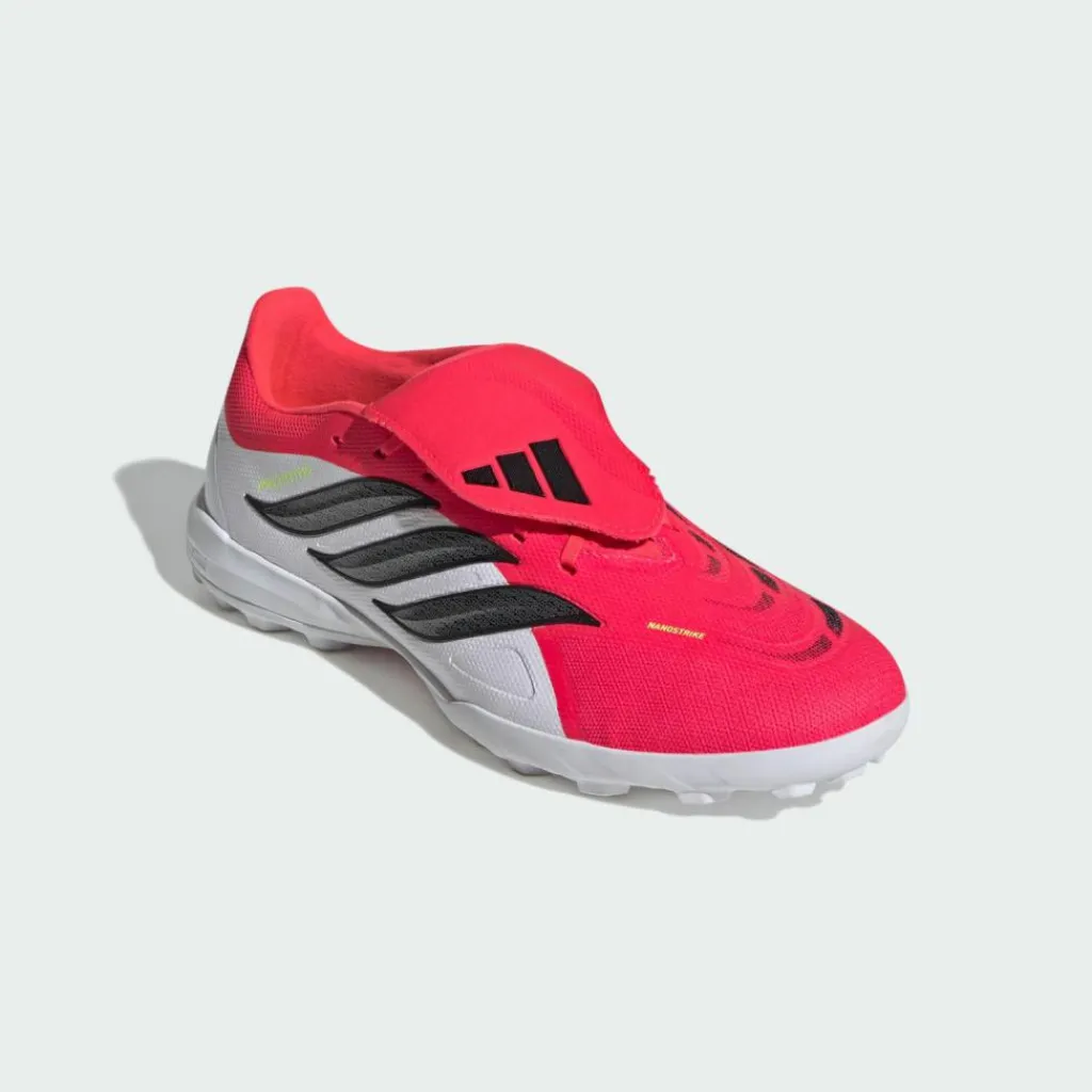 adidas Fußballschuhe|Fußballschuhe<· PREDATOR LEAGUE Fold-Over Tongue Turf Lucid Red / Core Black / Cloud White