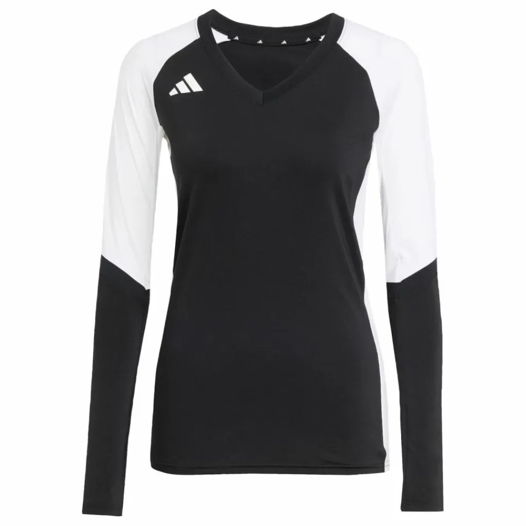 adidas Volleyball<· Quickset Langärmeliges Volleyballtrikot Black